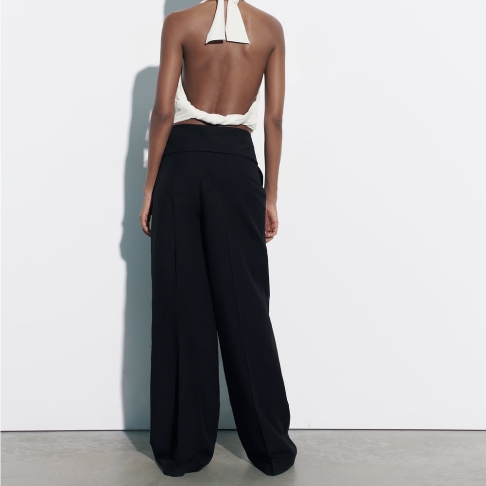 NWT Linen blend full length pants RUNS A SIZE SMALLER - Picture 2 of 6
